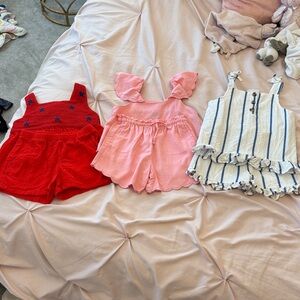Girls shorts sets size 5T